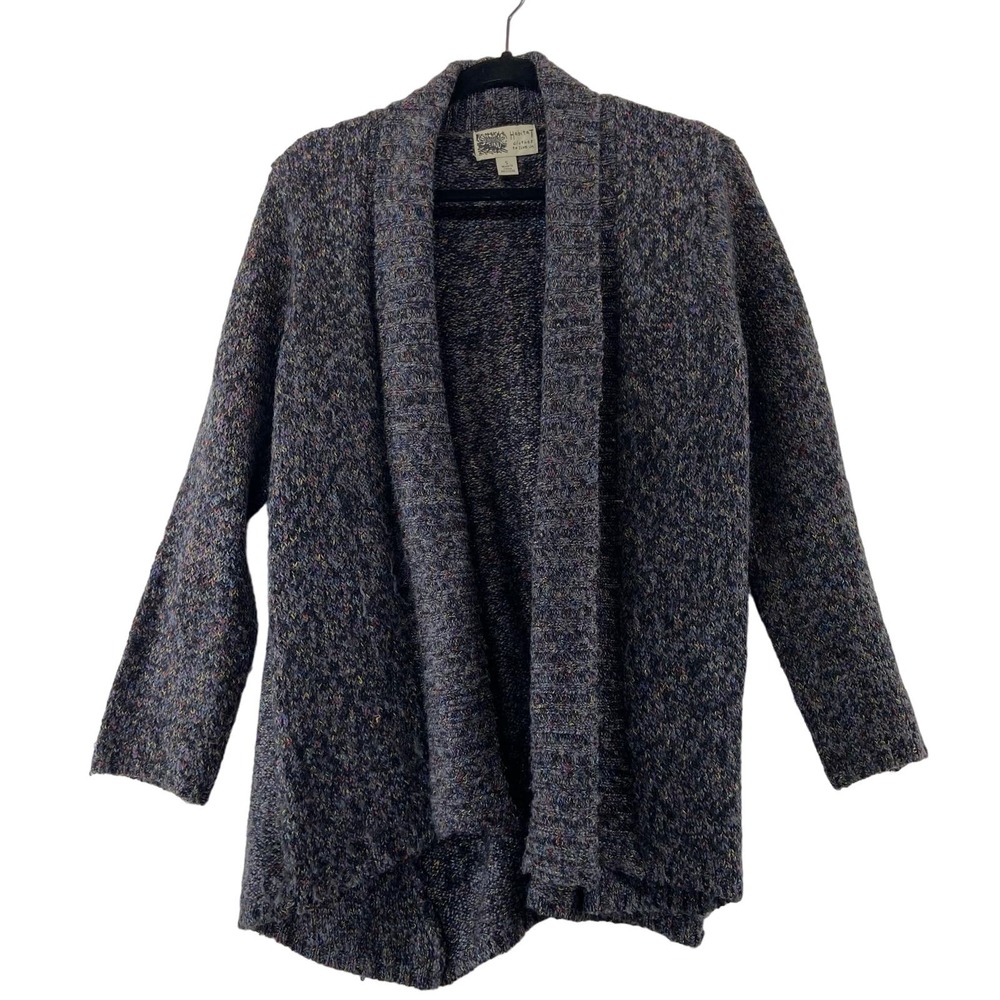 Habitat Gray Wool Blend‎ Open Front Cardigan Size Small